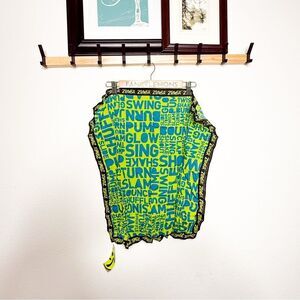 Zumba Vibe Tribe Bandana - Multi Neon Print Scarf, Dance & Festival Ready! 20x20